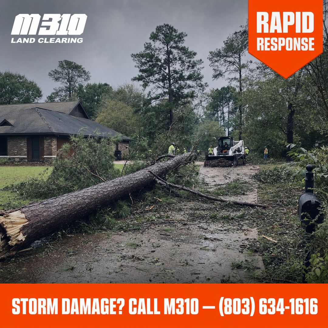 Storm Debris Removal by M310 Land Works
